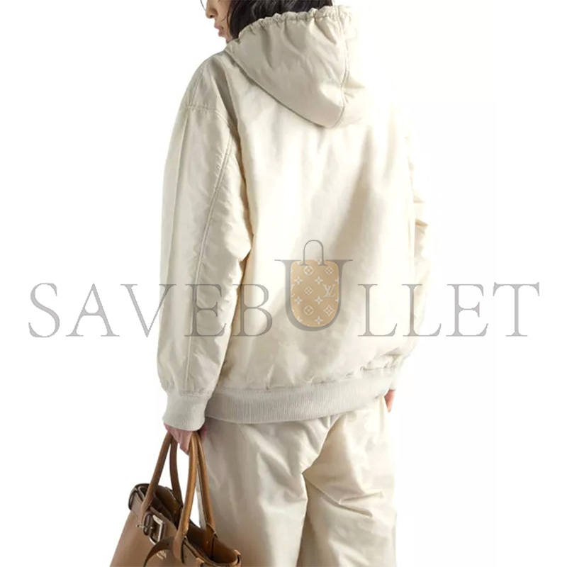 PRADA BRAND-PLAQUE NYLON JACKET 